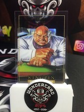 🔥2024 UD SkyBox Marvel Masterpieces '92 Platinum - Clear Cut - KINGPIN #43🔥
