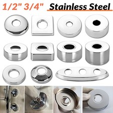 Stainless Steel Water Pipe Wall Covers Bathroom Shower Faucet Cover Accessories