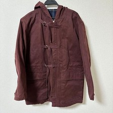 I.S. ISSEY MIYAKE Men's Moleskin Jacket Check Lining Belt Design EL AGA