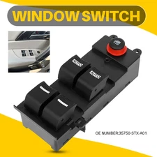 For Acura MDX 2007-2013 Front Left Driver Master Power Window Switch Black EPY