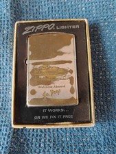 Vintage Vietnam Era 1968 Zippo Lighter in vintage gold box