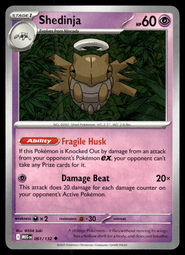 Shedinja 061/132 - Mega Evolution - Uncommon NM