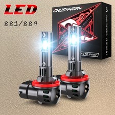2x Super Power 881 862 886 898 Led Fog Light Driving Lamp 55w Bulb 6000k White