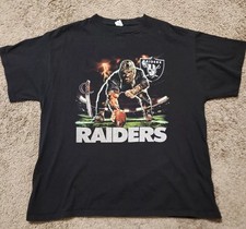 Raiders NFL classic black short sleeve all sizes available QT5895