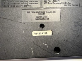 NEC TurboGrafx-16 Console Bundle w/ TurboPad, RF Unit & Power Adapter