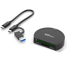 Plug Play CFast 2.0/SD Memory Card Adapter USB3.2 Gen2 High Speed Card Reader