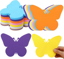 48 Pcs Large Foam Butterfly Cutouts 6 Inch Colorful Spring Bulletin Board Decora