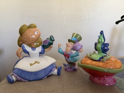 Disney Alice In Wonderland Tea Set Creamer Sugar Bowl ORIGINAL BOX INCLUDED