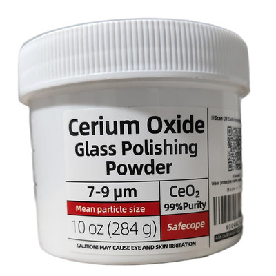 10 OZ (284G) 99% Cerium Oxide Glass Polishing Powder 7-9Μm Removes Scratches - A