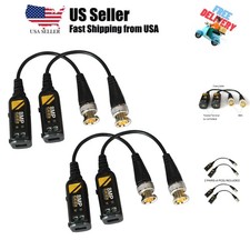 Video Balun 2 Pairs for CVI/TVI/AHD/CVBS 720P 1080P 4MP 5MP 8MP, Video Balun ...