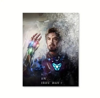 Avengers Medium Leinwand Wandbild DRUCK Iron-Man Weihnachten XMAS Geschenke MCU Endspiel