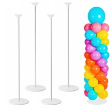 Balloon Column Stand Set of 4, Adjustable Balloon Tower Pillar Kit for Weddin...