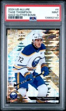 2024 UPPER DECK ALLURE 4 TAGE THOMPSON GOLD GLITTER BOMB /199 PSA 9