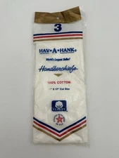HAV-A-HANK 3 PACK HANDKERCHIEFS MADE IN USA VINTAGE NO-IRON