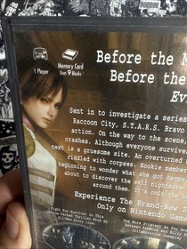 Resident Evil Zero Nintendo GameCube Capcom Complete Insert Manual, 2 MINT DISCS