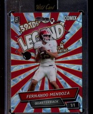 2023 Wild Card Comix Fernando Mendoza Legend #ACBL-FM05 1/1 Football Card