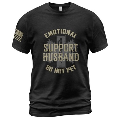 Emotional Support Human T-Shirt, Do Not Pet Husband Shirt, Funny Shirts for H...