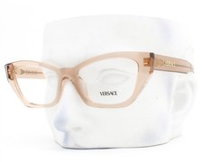 Versace Eyeglasses MOD 3373U 5518 Glasses Shiny Crystal Light Brown 54mm w/case
