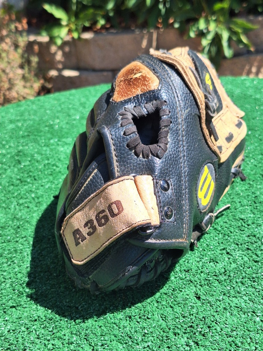 Wilson A360 13” SlowPitch Softball Glove Tan/Black Leather | eBay