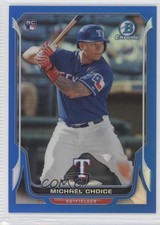 2014 Bowman Chrome Blue Refractor 184/250 Michael Choice #18 4g7