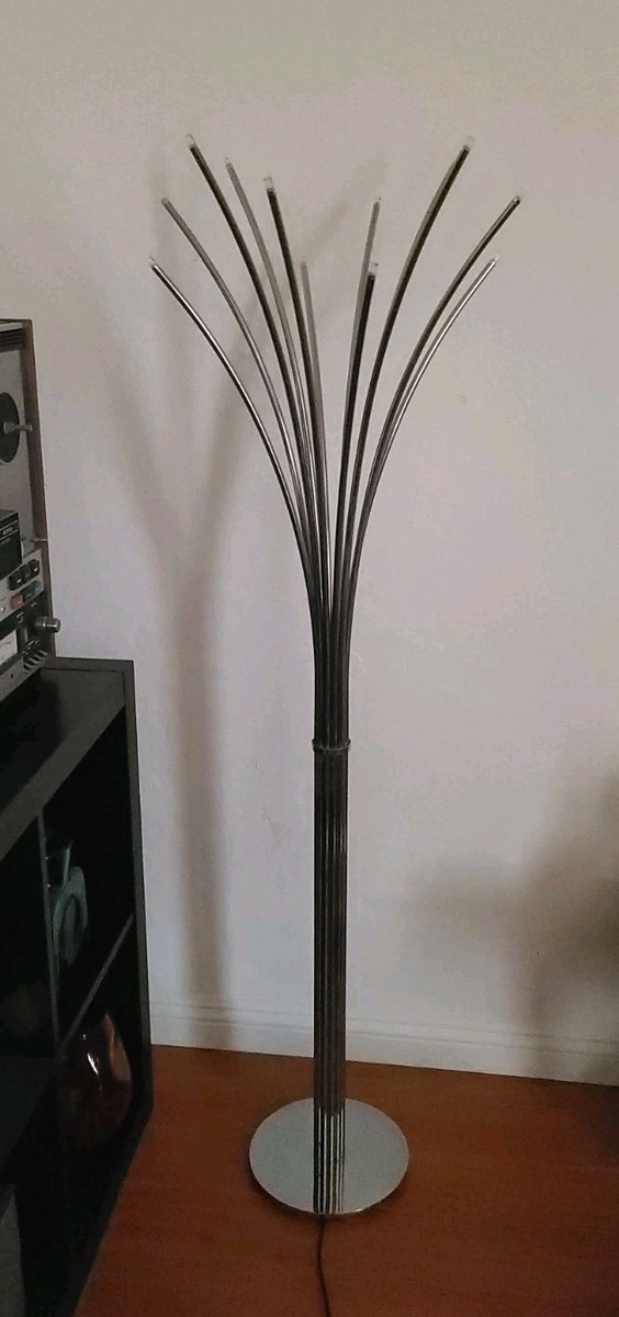 Vintage IKEA Hovnas Chrome Floor Lamp HOVNÄS Modern Art Deco Style