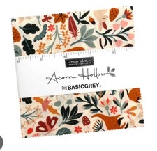 MODA BRAND NEW RANGE Acorn Hollow Charm Pack 42 x 5 inch Squares