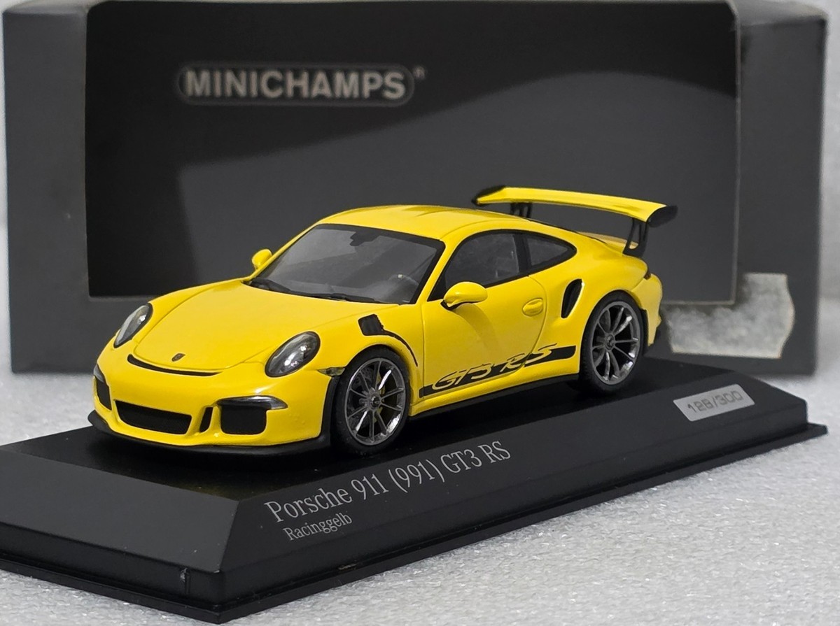 Porsche 911 (991) GT3 RS Racinng Yellow 2016 1:43 Minichamps