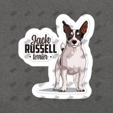 Jack Russell Terrier Vinyl Sticker Cute Dog Decal for Pet Lovers 137538