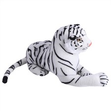 Artificial Tiger Plush Animal Realistic Big Cat White Soft Stuffed Toy Pillo KIT