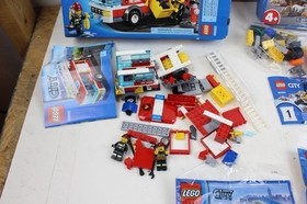 Lot of City Lego Fire Truck 60002 30002 30590 60284 60242 Road work police