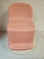 Little Tikes Pink/White Beauty Salon Vanity Swivel Chair Child Size Vtg 20"