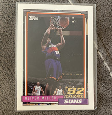 1992 Topps Oliver Miller #227 Phoenix Suns 92 Draft Pick NBA Basketball Card