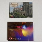 2 Souvenir Canada Magnets Casa Loma Toronto Colorful Niagara Falls USA Travel — photo 1
