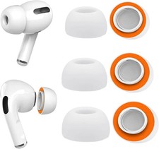 Memory Foam Ear Tips for AirPods Pro and 2 Assorted S/M/L, White