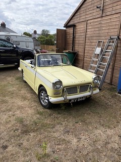Triumph Herald 1200 Convertible 1967 with Vitesse Engine Spares Or Repair