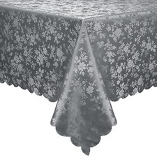Rectangle Table Cloth, Waterproof Heavy Duty Vinyl Tablecloths, Wipeable Wash...