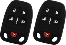 KeyGuardz Keyless Remote Car Key Fob Outer Shell Cover Soft Rubber Case Black