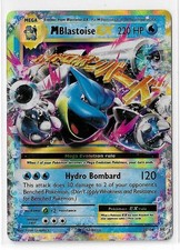 Tarjeta de juego de cartas coleccionables Mega Pokemon M Blastoise Ex 22/108 Evolutions Holo XY 2016 casi nueva