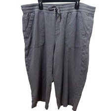 Athleta Farallon Heathered Wide Crop Pants Size 24