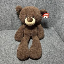 Gund Fuzzy Chocolate Floppy Brown Teddy Bear Plush Stuffed Animal Toy NWT NOS 