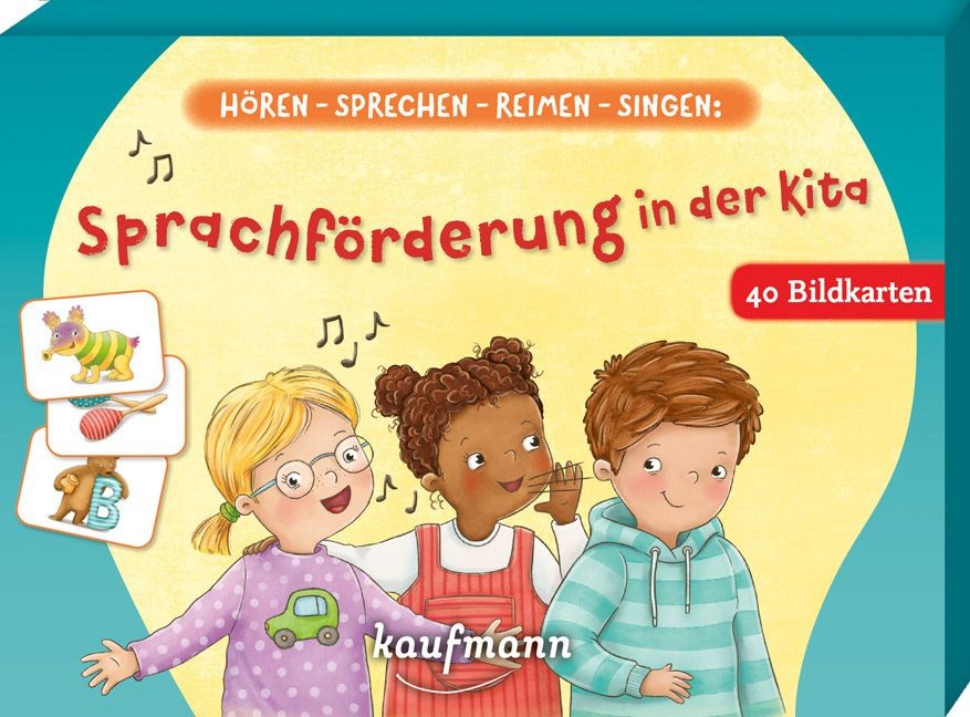 Hören - sprechen - reimen - singen: Sprachförderung in der Kita 40 Bildkarten