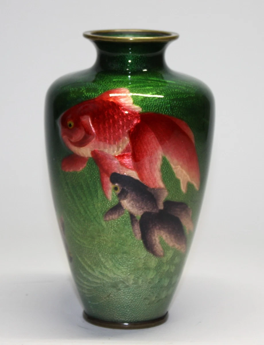 日本景泰蓝古董花瓶| eBay