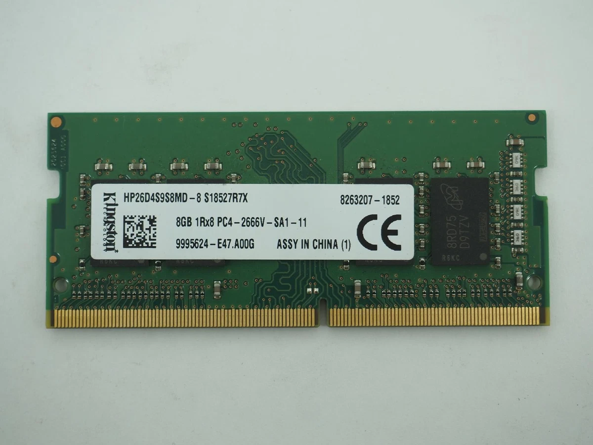 Kingston DDR4 SDRAM 8 GB Capacity per Module Memory (RAM) for sale