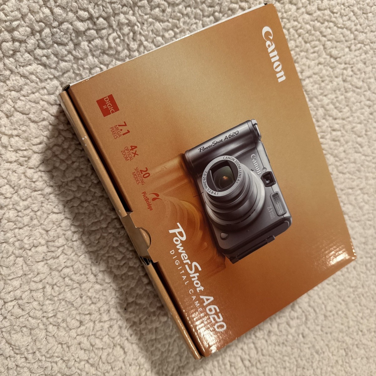 Canon PowerShot A620 7.1MP Digital Camera - Silver for sale online
