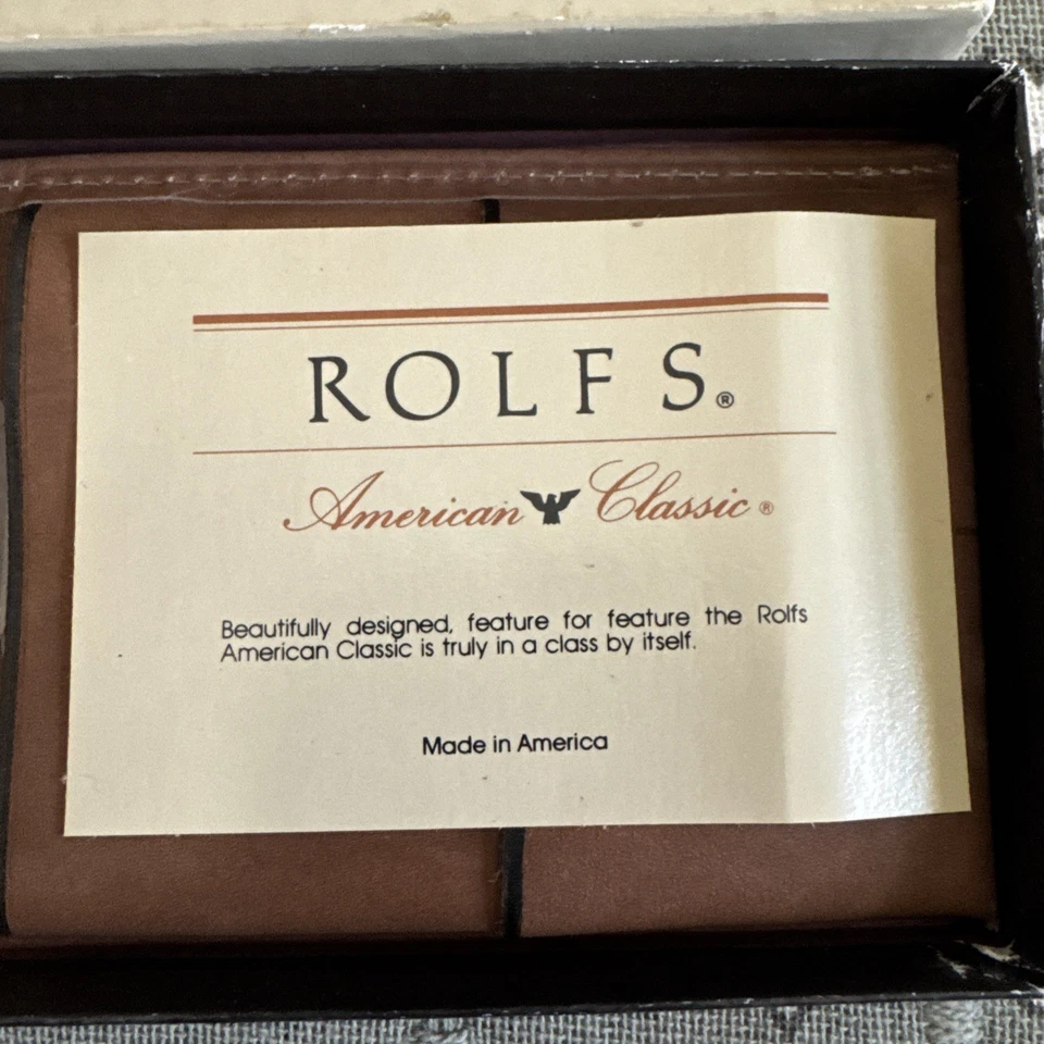 Cartera clásica americana Rolfs de cuero genuino Foto 2 de 4