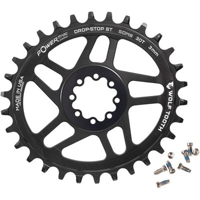Elliptical Direct Mount Chainring - 30t, SRAM 8-Bolt DM, Black SDM8-V-S-03P-30