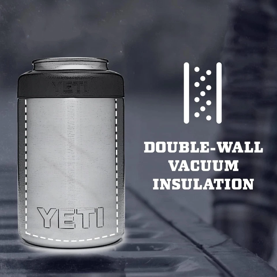 YETI Rambler 12 oz. Aislador Colster Can, tamaño estándar, negro (SIN SE PUEDE INSERTAR) Foto 4 de 4