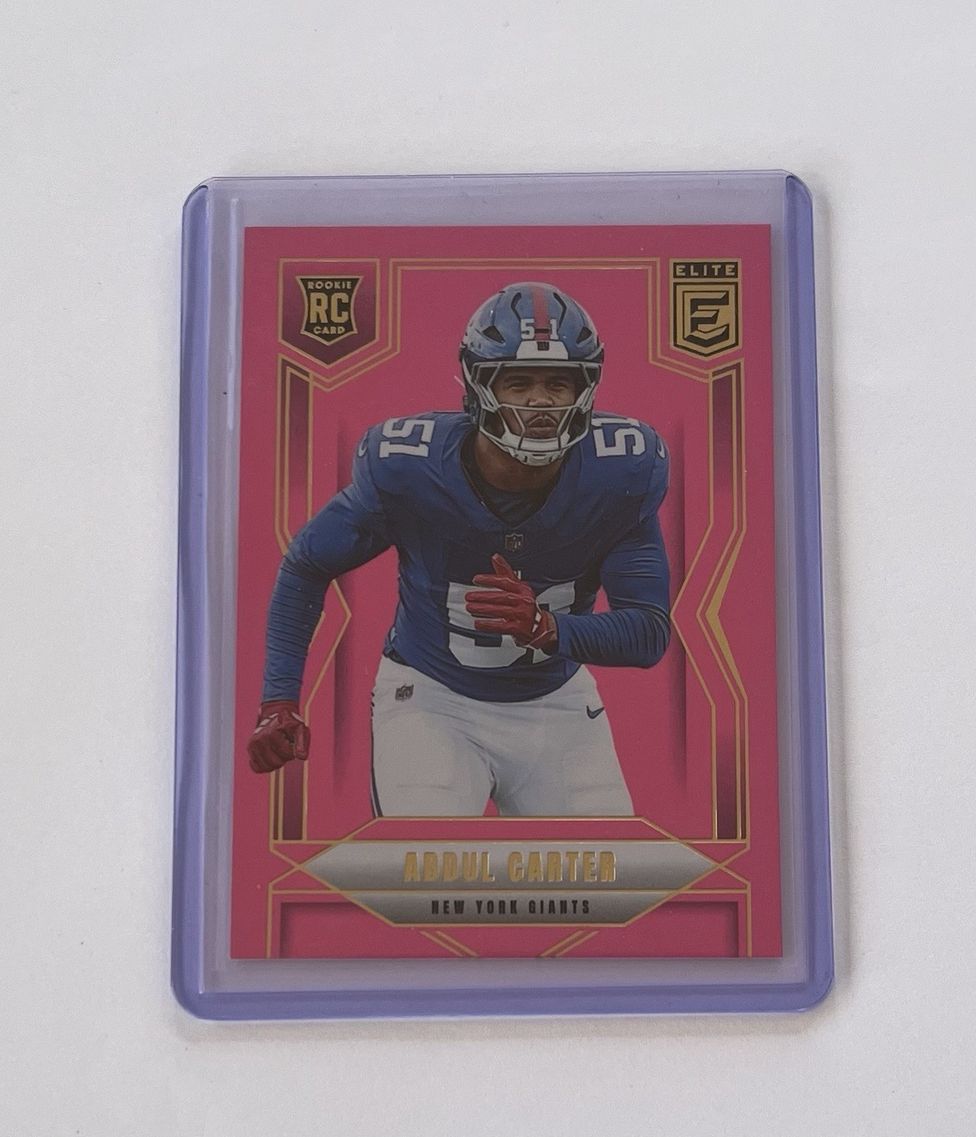 2025 Panini Donruss Elite Abdul Carter (RC) Rookie Pink #111 New York Giants