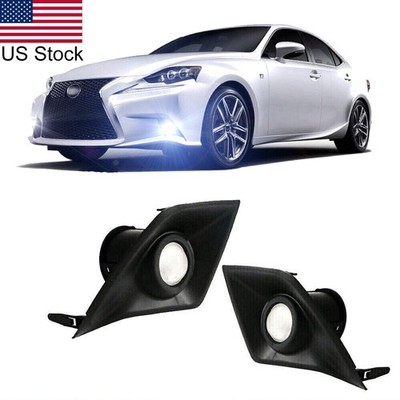 2x JDM LED 6000K White Fog Light Kit Projector For Lexus IS350 F-Sport 2014-2016