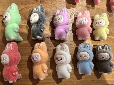 Mini Series Flocking Figures 4cm Cute Gift DIY Decor Toys Kawaii Big Into Energy